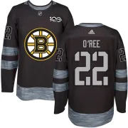 Willie O'ree Boston Bruins Youth Authentic 1917-2017 100th Anniversary Jersey - Black